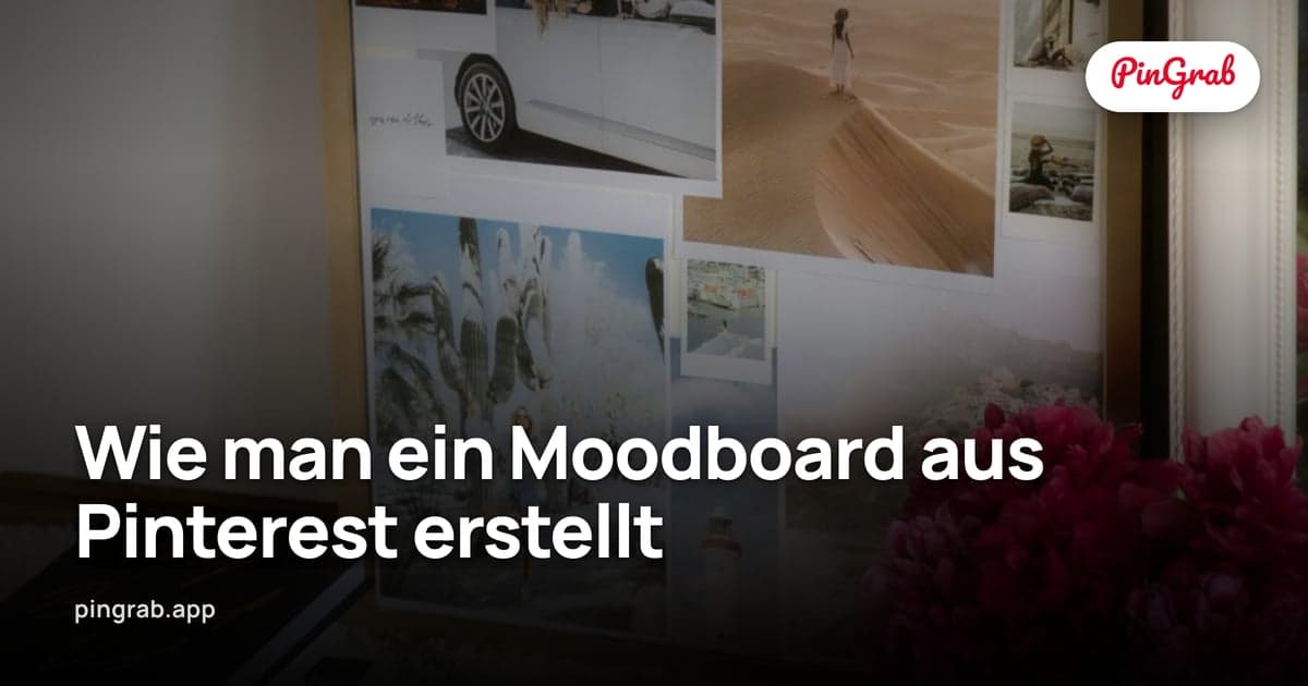 Wie man ein Moodboard aus Pinterest erstellt — Komplettes 2026 Workflow