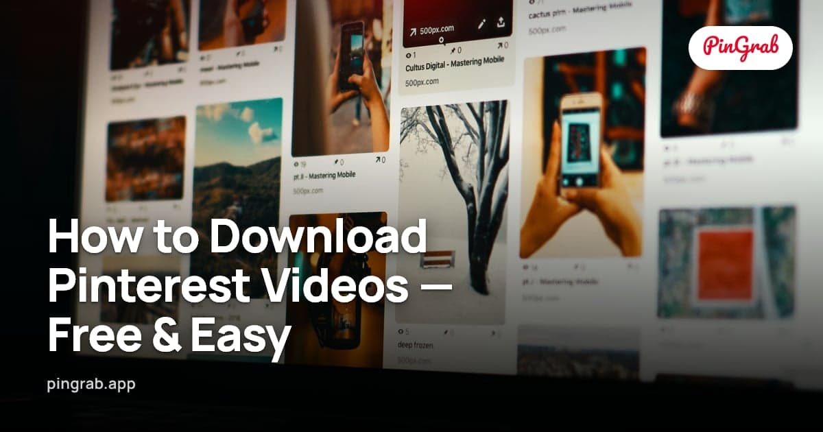 How to Download Pinterest Videos — Free & Easy