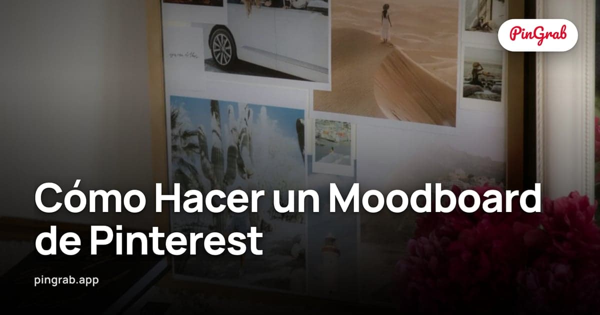Cómo Hacer un Moodboard de Pinterest — Workflow Completo 2026