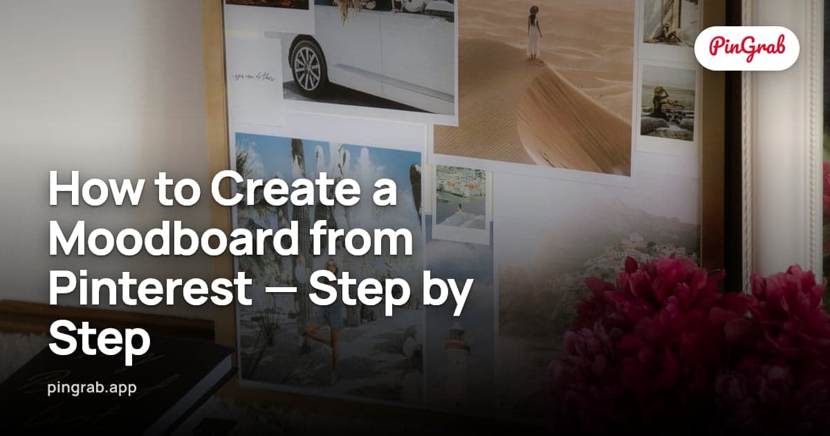 How to Create a Moodboard from Pinterest — Step by Step