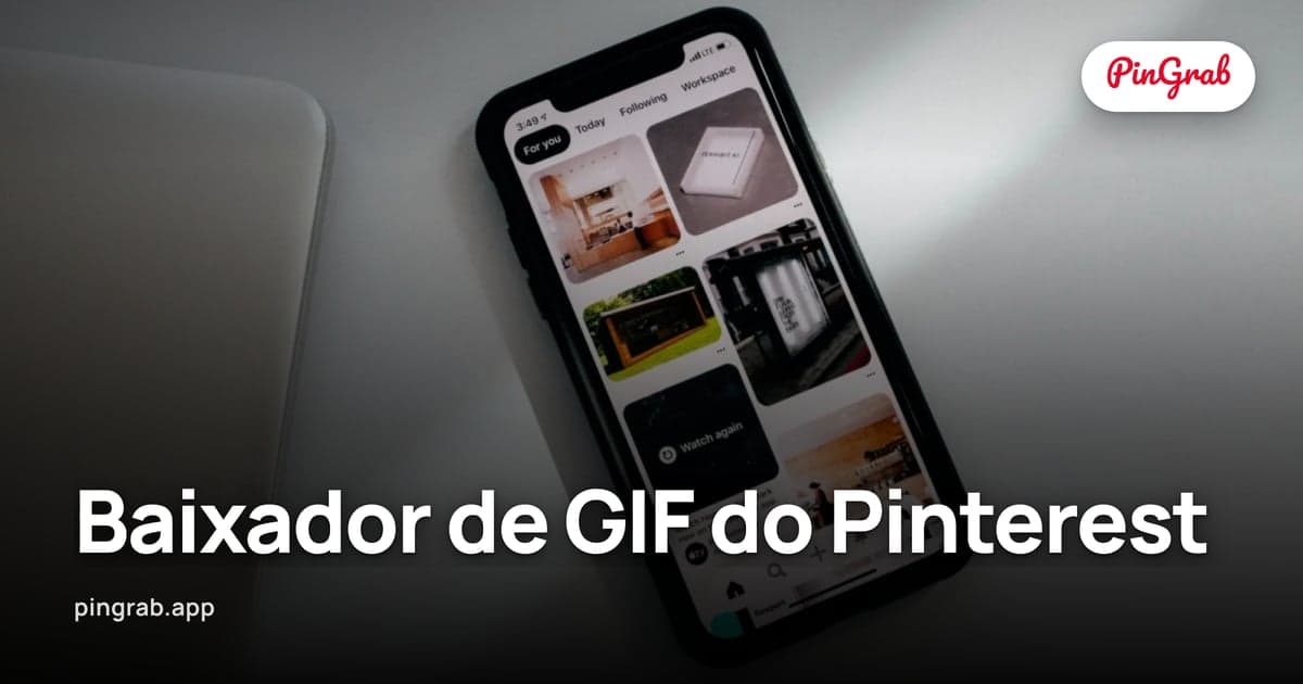 Baixador de GIF do Pinterest — Salve Pins Animados como GIF ou MP4