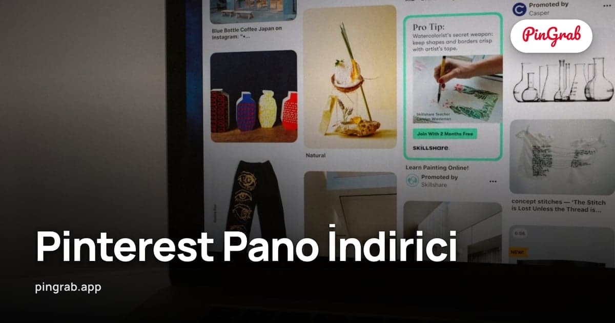 Pinterest Pano İndirici — Tüm Panoları ZIP veya PDF Olarak Dışa Aktar
