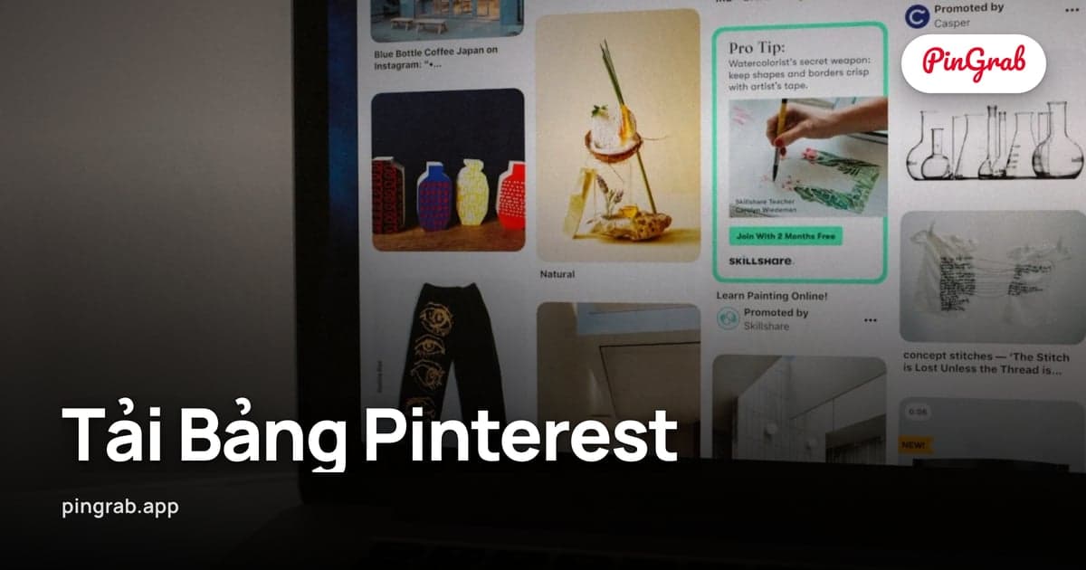 Tải Bảng Pinterest — Xuất Toàn Bộ Bảng Dưới Dạng ZIP hoặc PDF